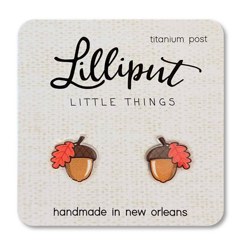 Acorn Lilliput Post Earrings