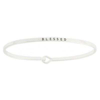 Blessed Bangle Bracelet - Silver