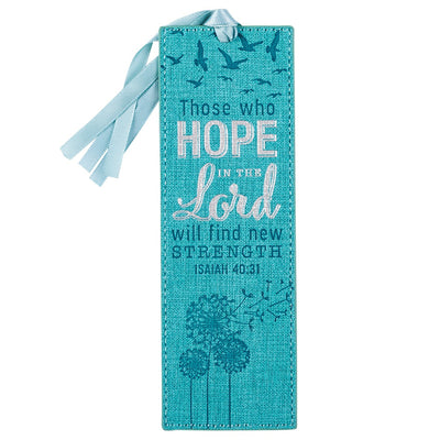 Hope In The Lord Faux Leather Bookmark