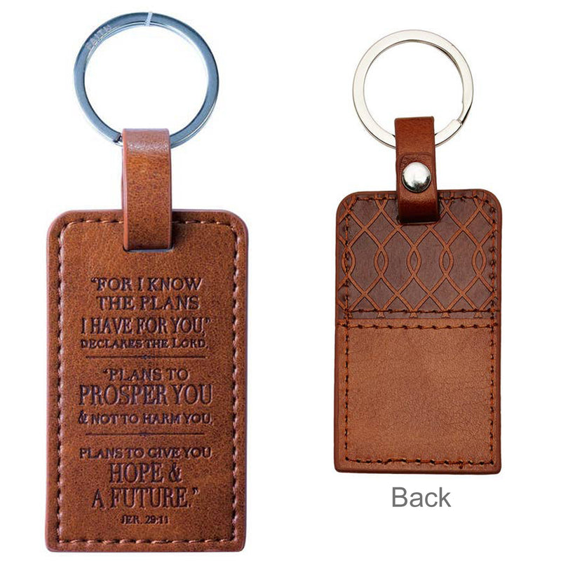 Inspirational Christian Key Ring - For I know the plans I have for you