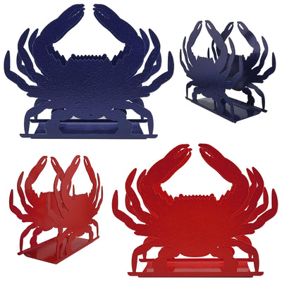 crab shaped steel napkin holder collage