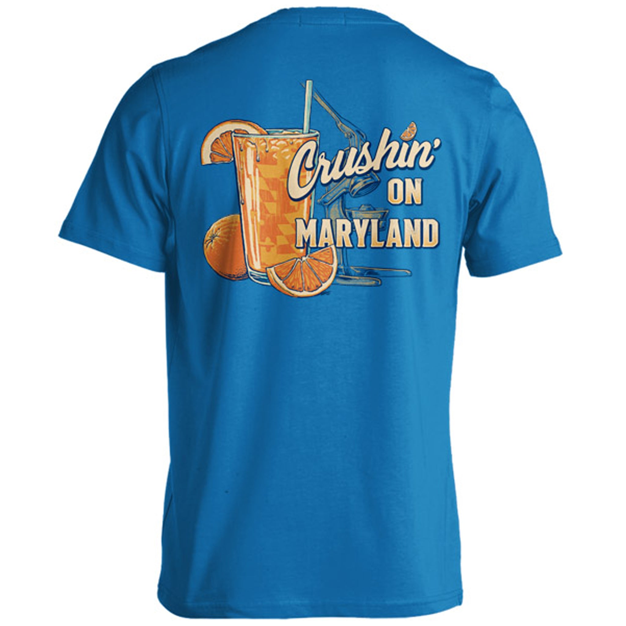 Crushin' on Maryland Orange Crush Blue T-Shirt Medium