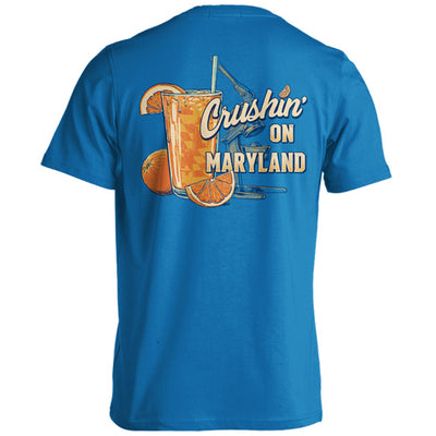 Crushin' On Maryland Orange Crush Blue T-Shirt