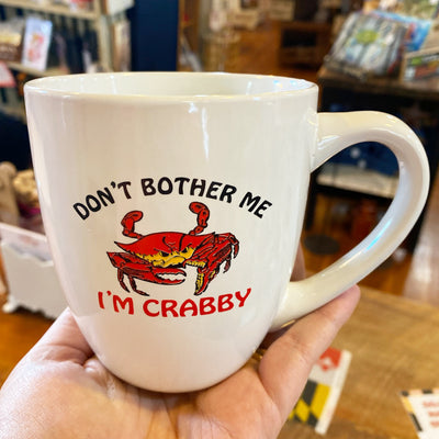 Don't Bother Me I'm Crabby Coffee Mug Scene