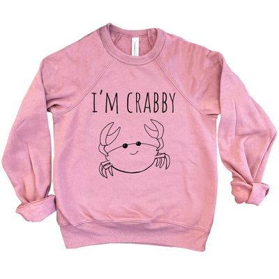 I'm Crabby Sketched Crab Youth Sweatshirt
