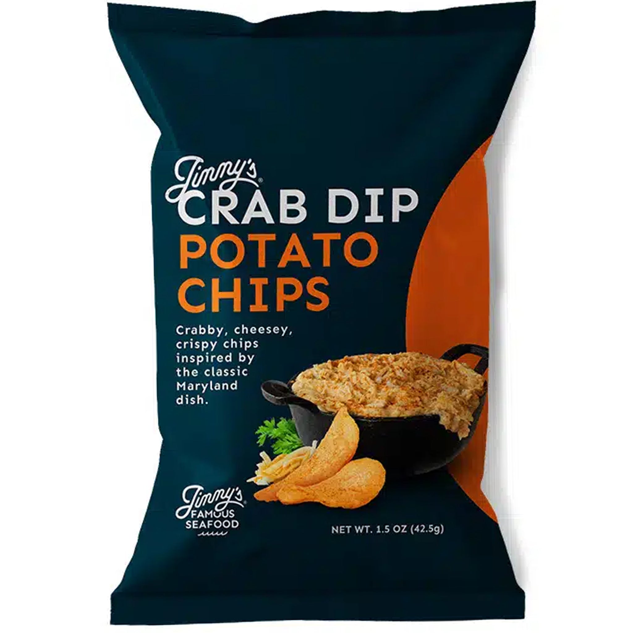Jimmy's Famous Crab Dip Potato Chips 1.5oz bag – The Maryland Store