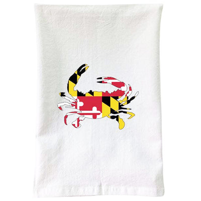 Crab Maryland Flag Kitchen Flour Sack Towel