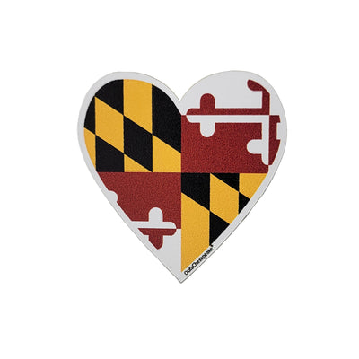 Maryland Flag Heart Small Magnet