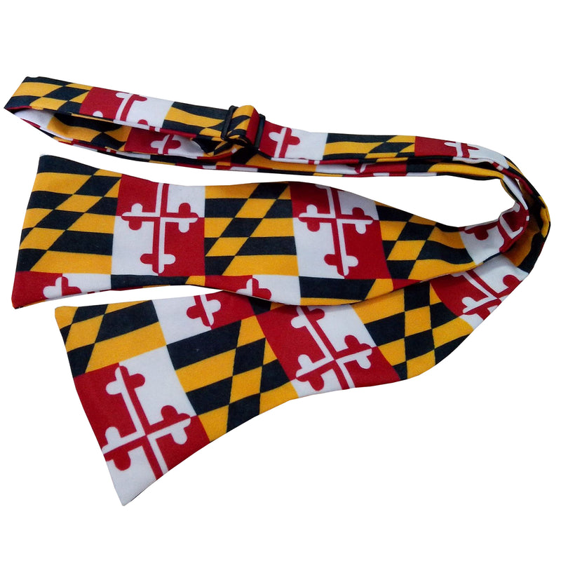 Maryland Flag Self Tie Bow Tie