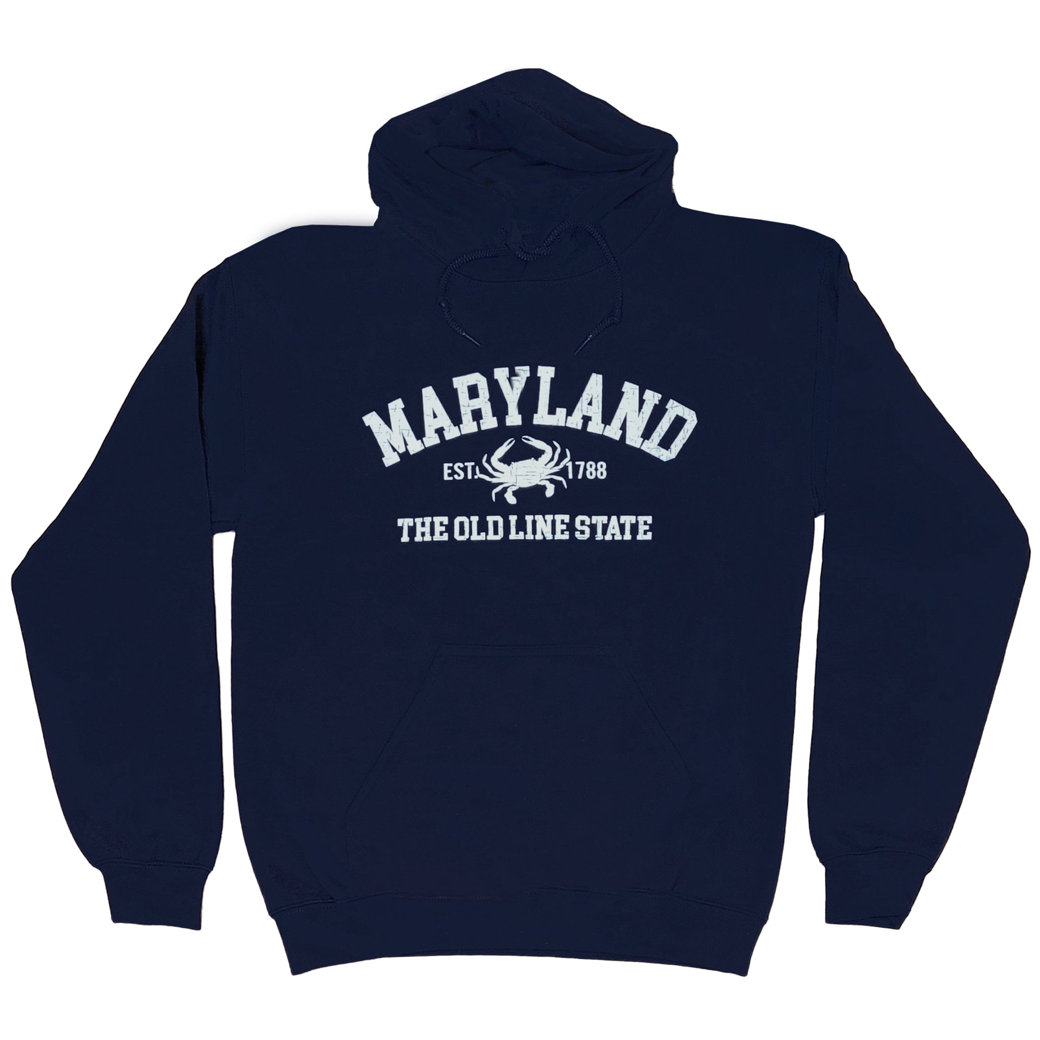 Maryland Old Line State Hooded Sweatshirt Navy – The Maryland Store