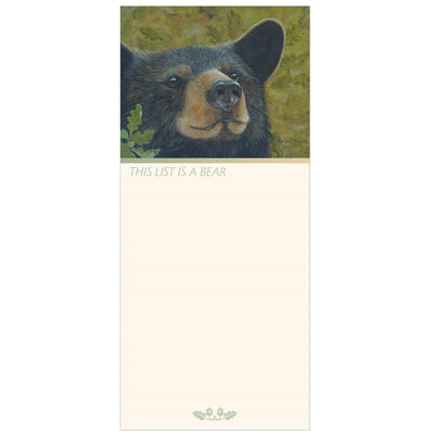 Magnetic Notepad - This List Is A Bear