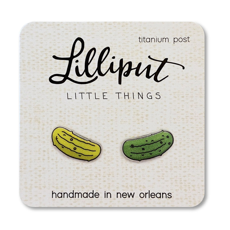 Pickle Lilliput Post Earrings