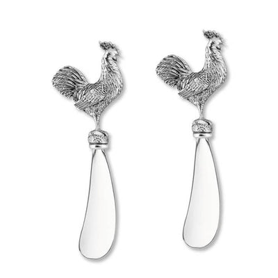 Cheese Spreaders Set of 2 Rooster/Chicken