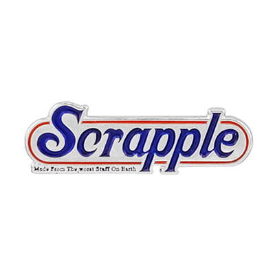 scrapple logo metal tack pin
