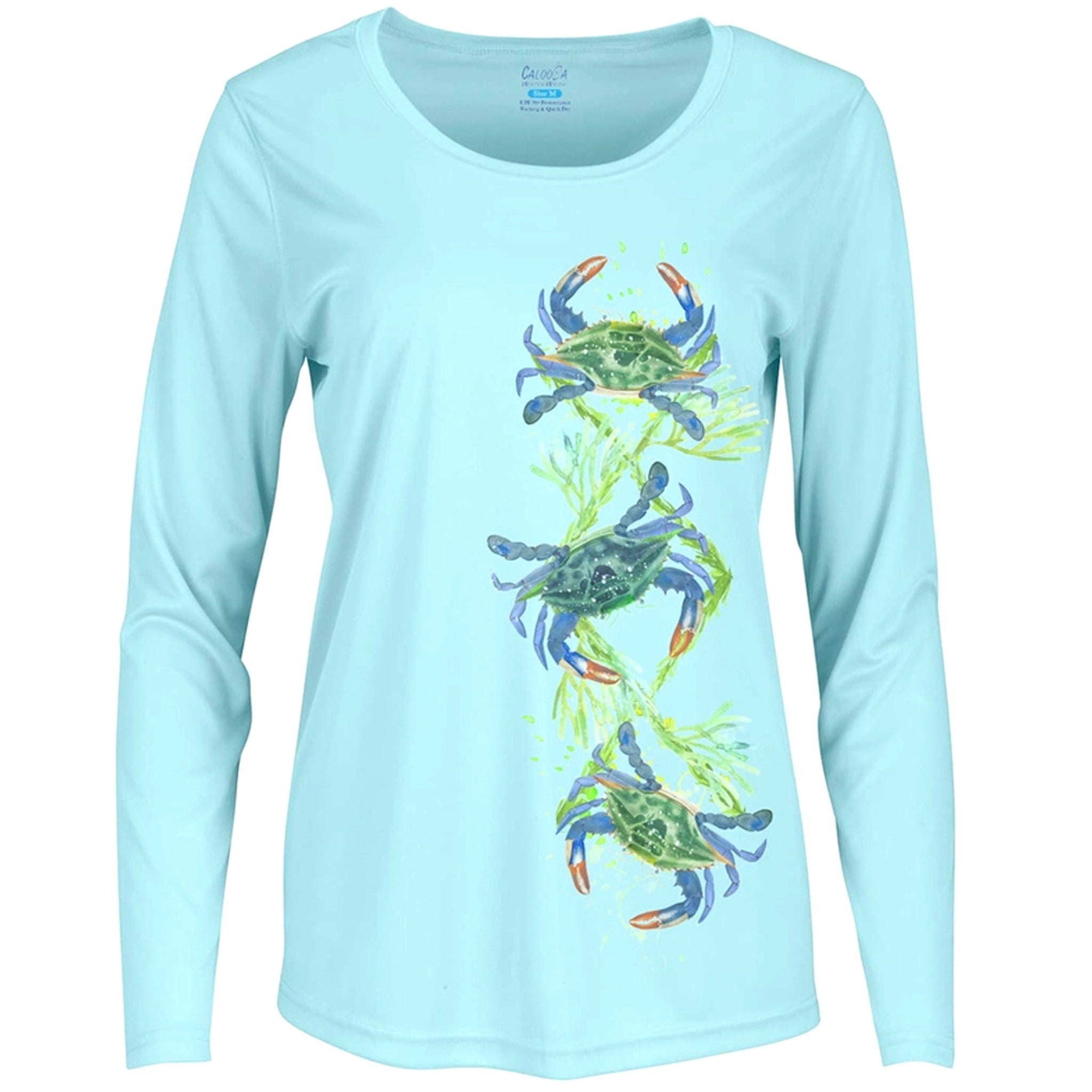 Siesta Key Steamed Crab Women's Long Sleeve UPF 50+ Dry-Fit Shirt