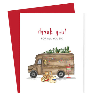 UPS Delivery Driver Appreciation Greeting Card