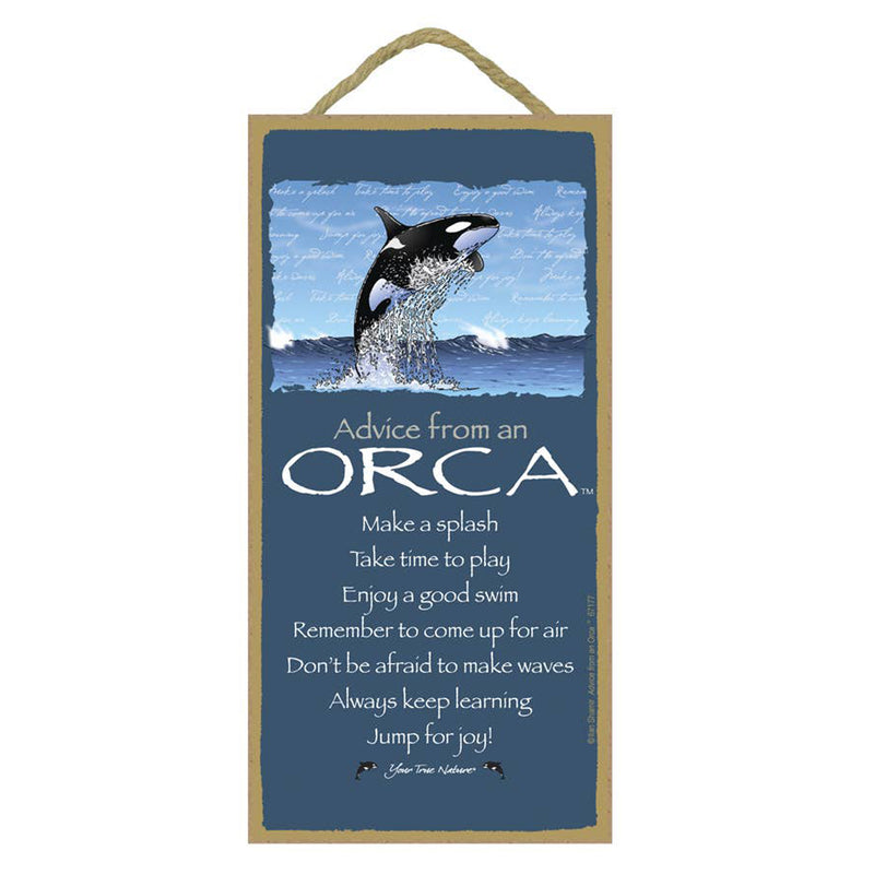 Advice From... an Orca (wood sign)