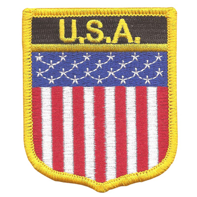 American Flag Shield Embroidered Patch