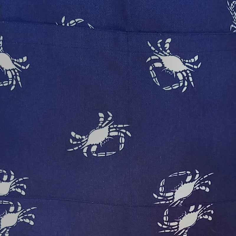 Blue Crab Half Apron Closeup