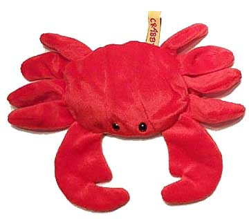 Red Bean Bag Crab Toy