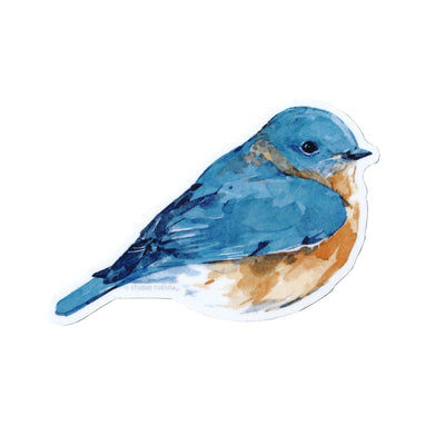 Bluebird Watercolor Vinyl Sticker