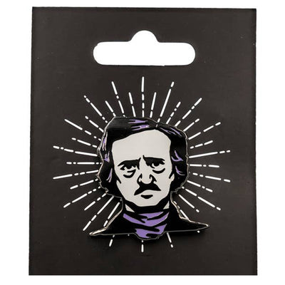 Edgar Allan Poe Enamel Tack Pin Packaging