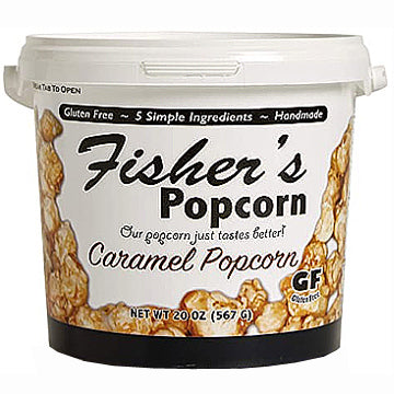 Fisher's Caramel Popcorn - 20oz. Tub