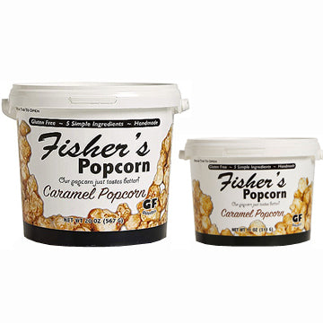 Fisher's Caramel Popcorn - Tubs