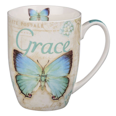 By Grace You Have Been Saved Butterfly Coffee Mug