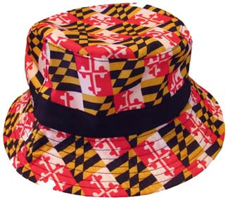 Baltimore Orioles ALL-OVER MARYLAND FLAG BUCKET Hat