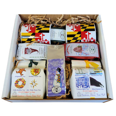 Holiday Drinks and Mugs Gift Box (with Maryland Flag Mugs)