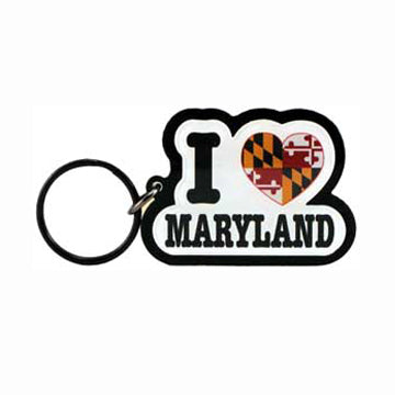 I Love (Heart) Maryland Key Ring