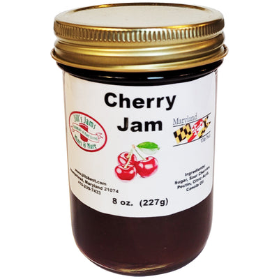 jill's cherry jam 8 oz. jar