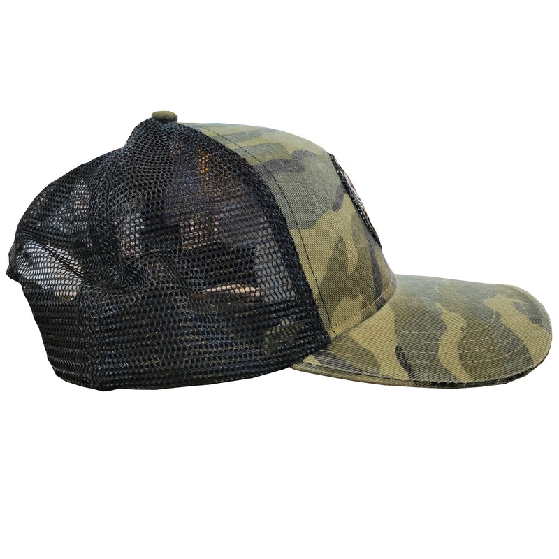 Maryland Calvert Flag Crab Patch Camo Baseball Hat Side View