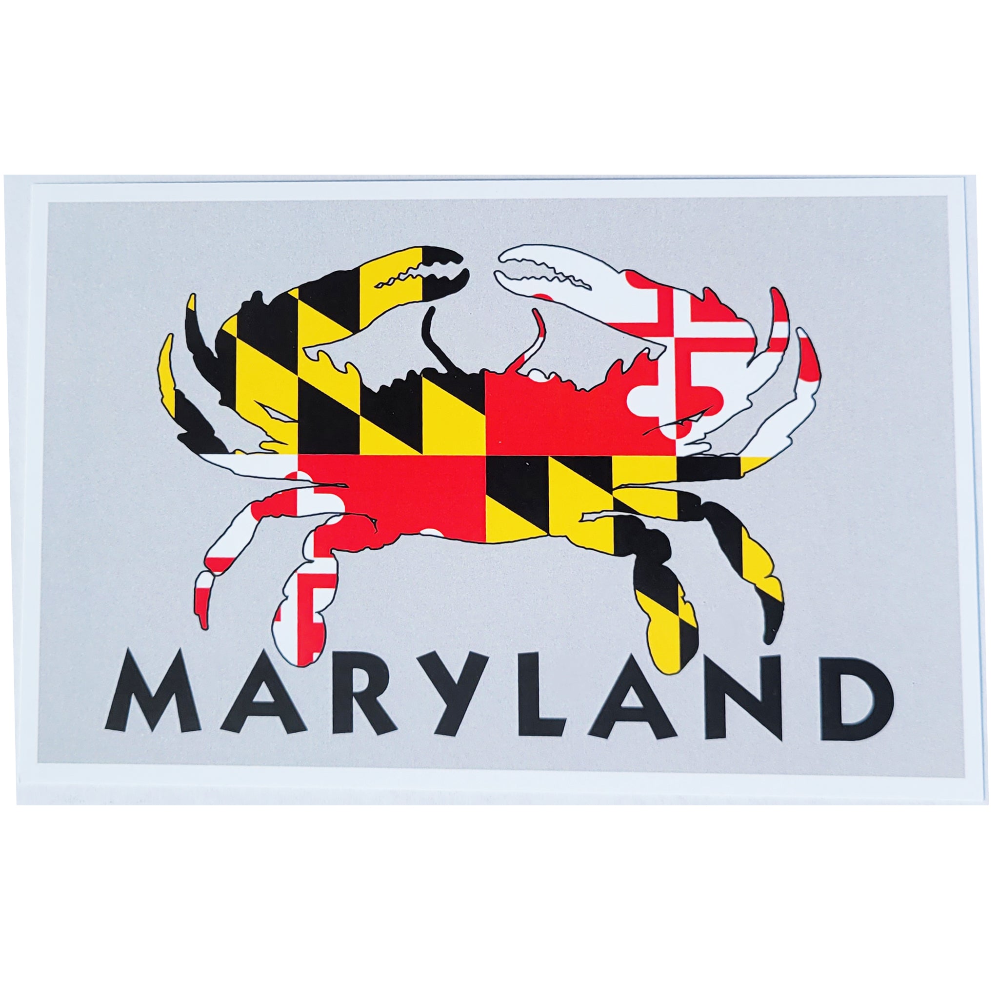 Postcard - Maryland Flag Crab – The Maryland Store