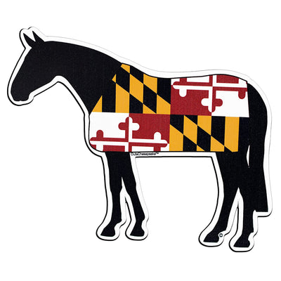 Maryland Flag Horse Magnet