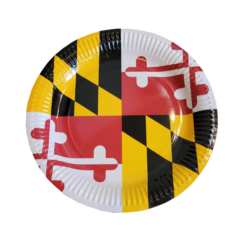 Maryland Flag Party Pack Set - Paper Plates