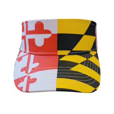 Maryland Flag Visor Hat Front