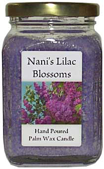 Nani's Lilac Blossoms Palm Wax Candle