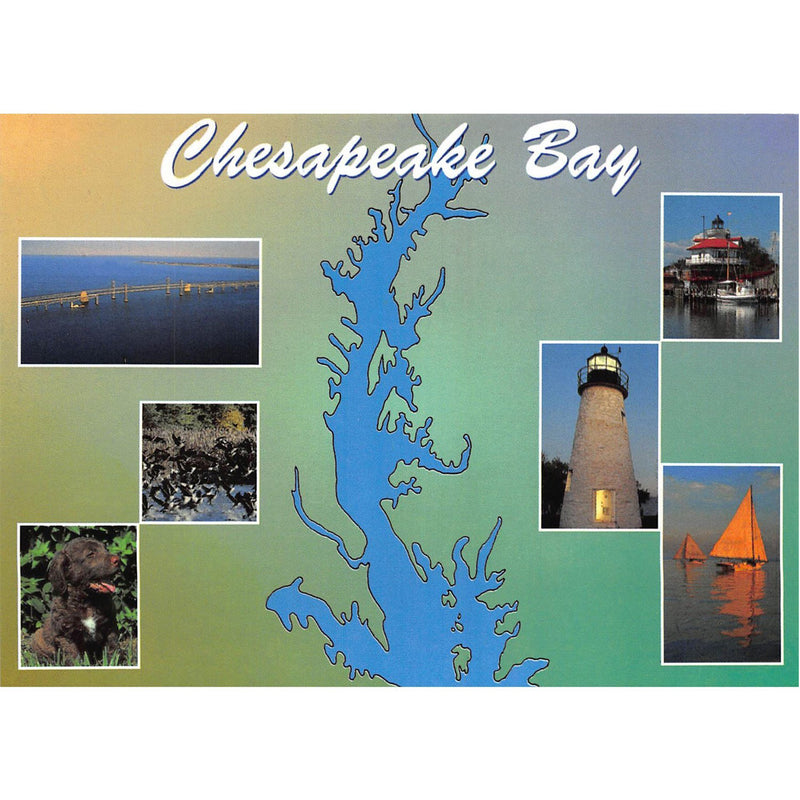 Postcard - Chesapeake Bay Map & Photos