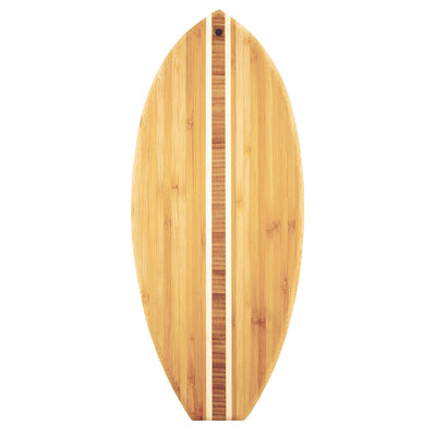Surfboard Shaped Bamboo Cutting Board