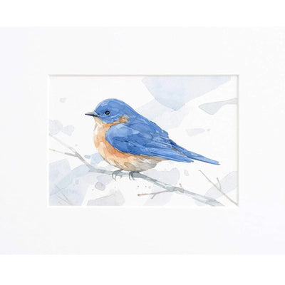 Bluebird Watercolor Art Print