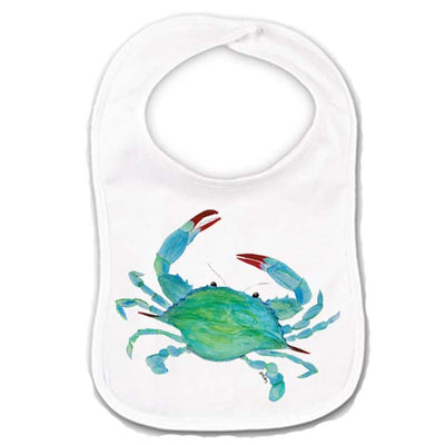 Watercolor Crab Baby Bib