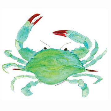 Watercolor Crab Sticker Decal