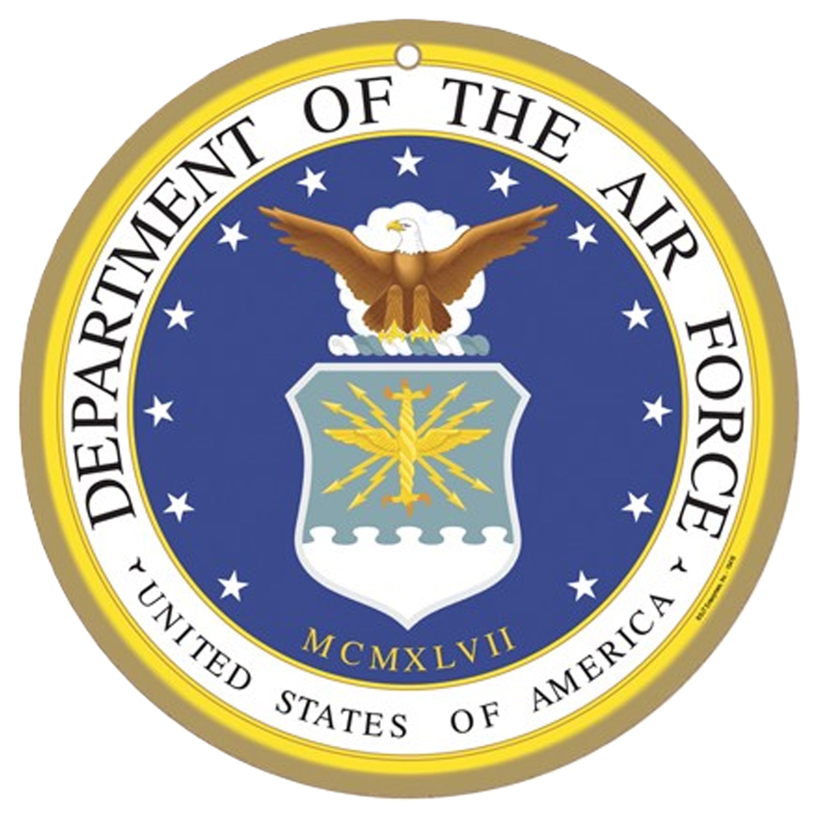 United States Air Force Logo 10" Wood Sign