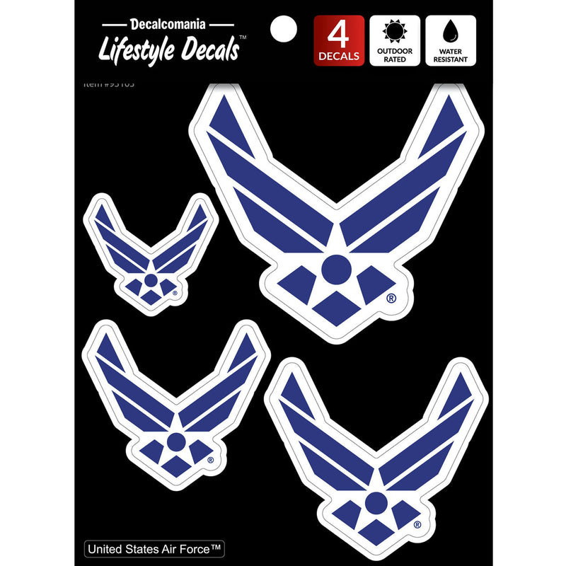 United States Air Force Set of 4 Vinyl Stickers