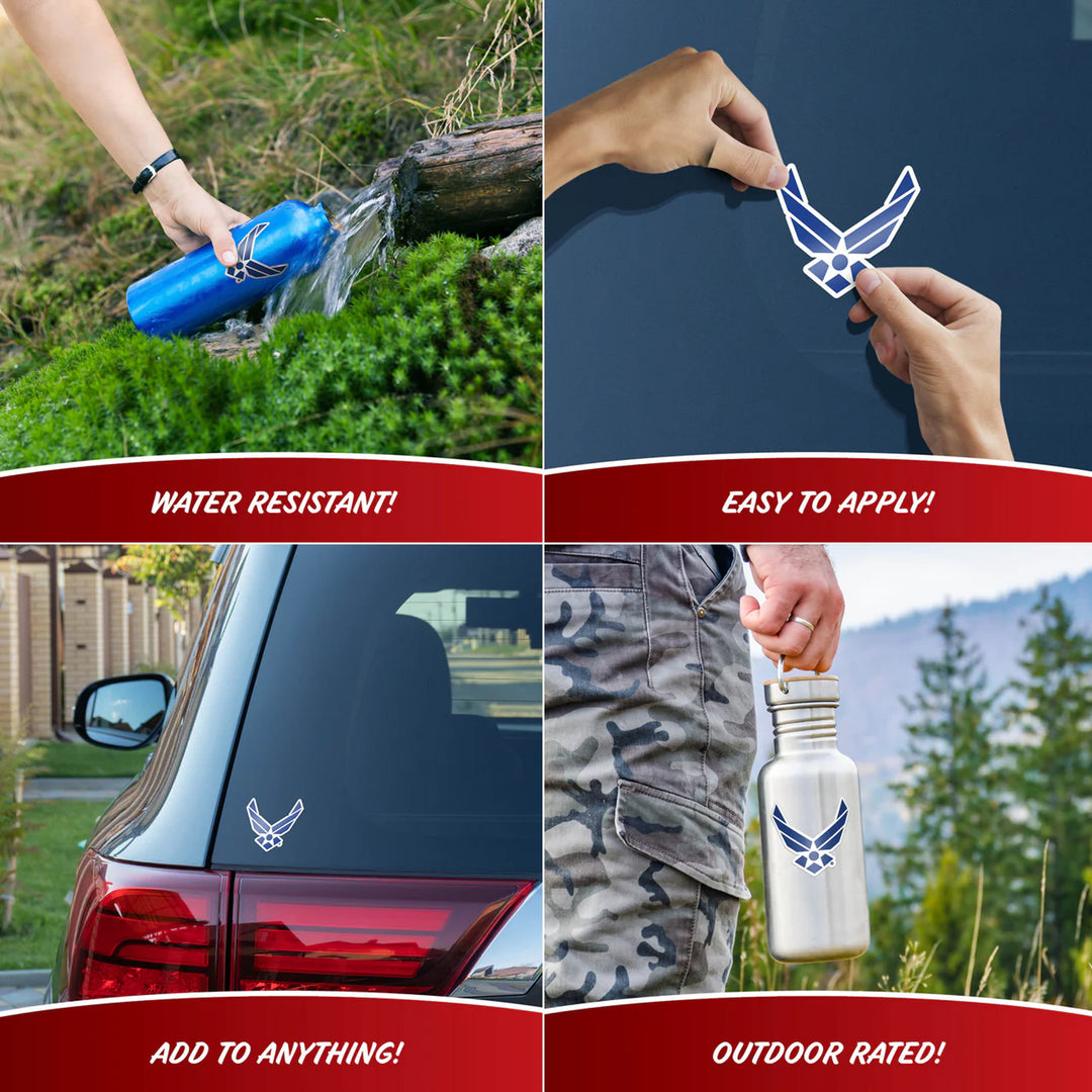 United States Air Force Set of 4 Vinyl Stickers