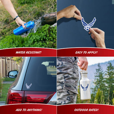 United States Air Force Set of 4 Vinyl Stickers