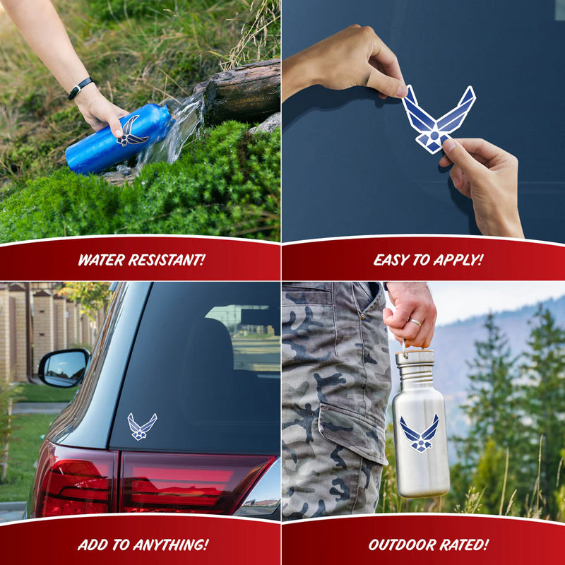 United States Air Force Set of 4 Vinyl Stickers
