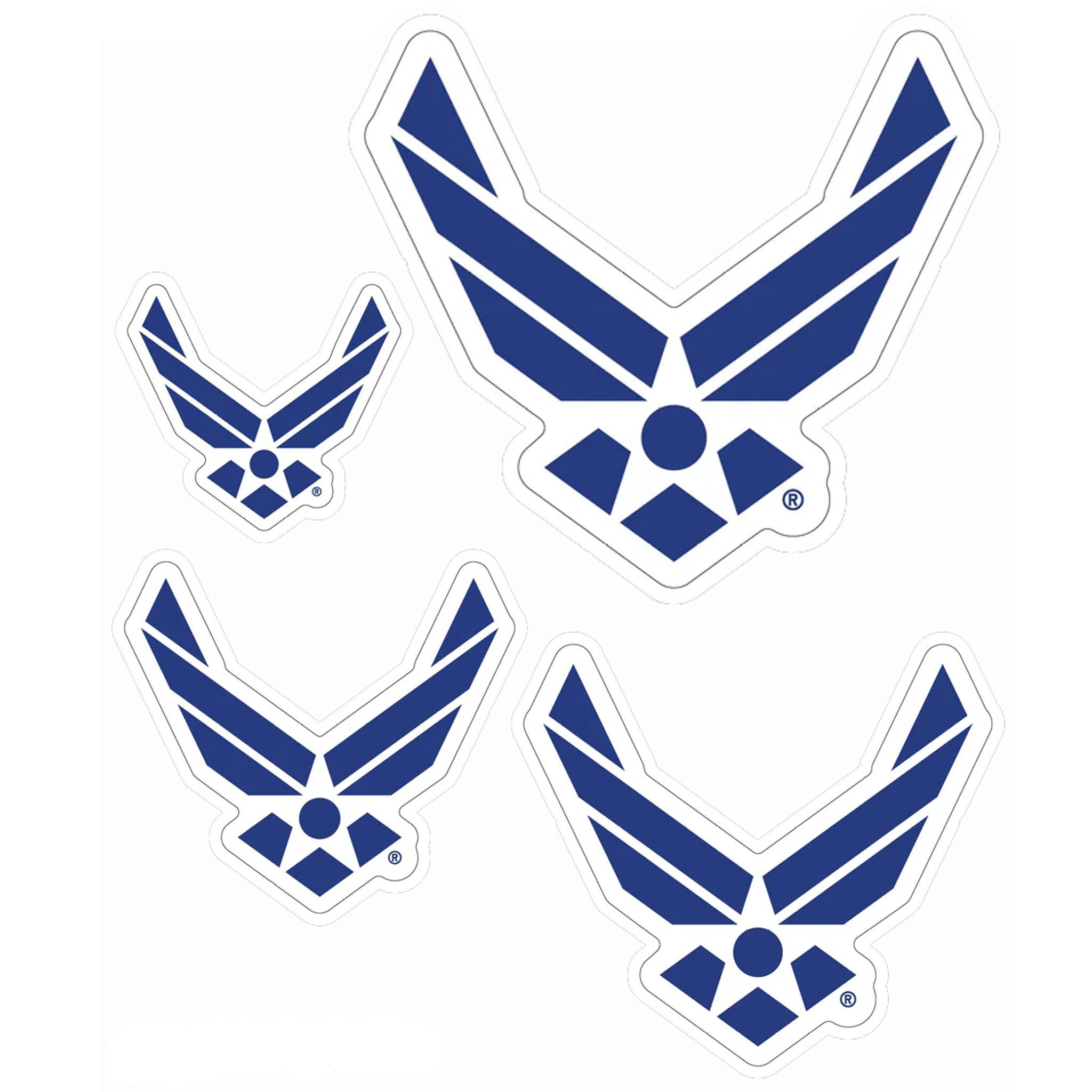 United States Air Force Set of 4 Vinyl Stickers – The Maryland Store
